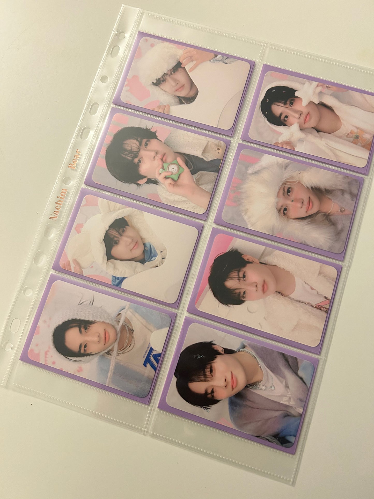 A4 Double Sided 8 Pocket Slim-Fit Pages