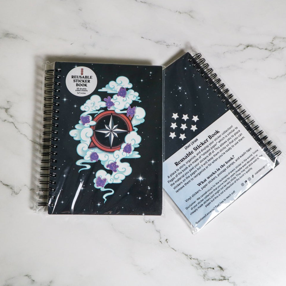 Stray Clouds Reusable Sticker Book