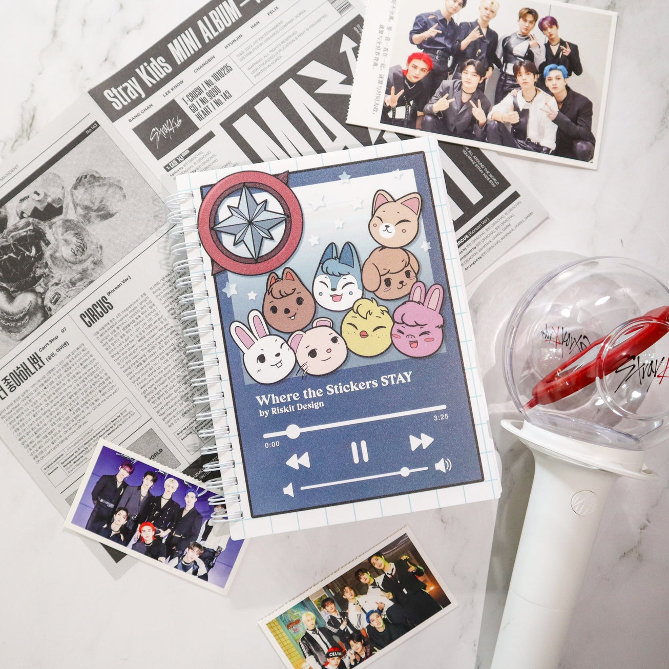 Music Player Reusable Sticker Book