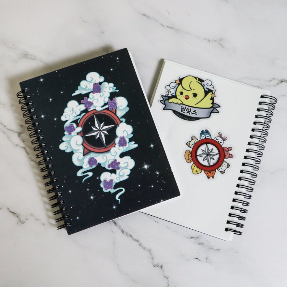 Stray Clouds Reusable Sticker Book