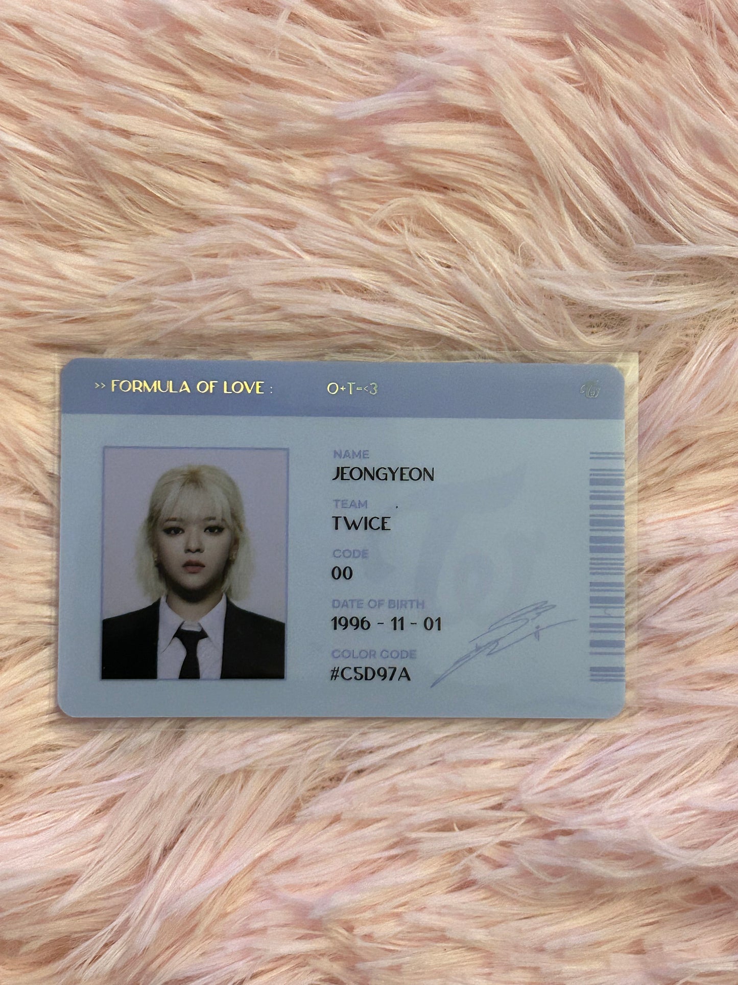 Twice Formula of Love Jeongyeon Photocards