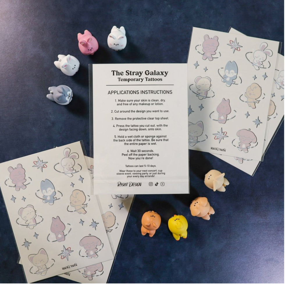 Stray Galaxy Temporary Tattoos