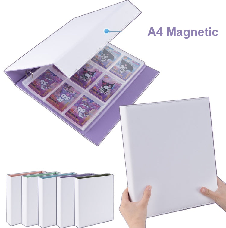 a4 card binder Archival PRO Photocard Printable Binder Spine Inserts Sheets 1.5 Card Folio 4-Pocket Album -