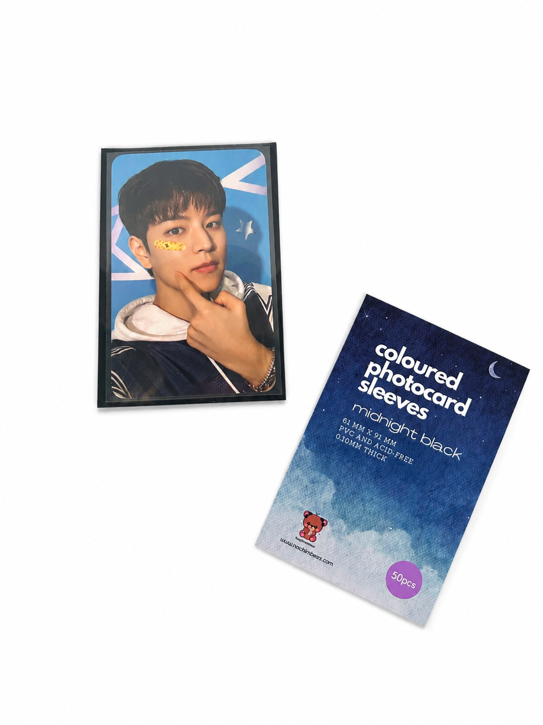 Midnight Black Photocard Sleeves
