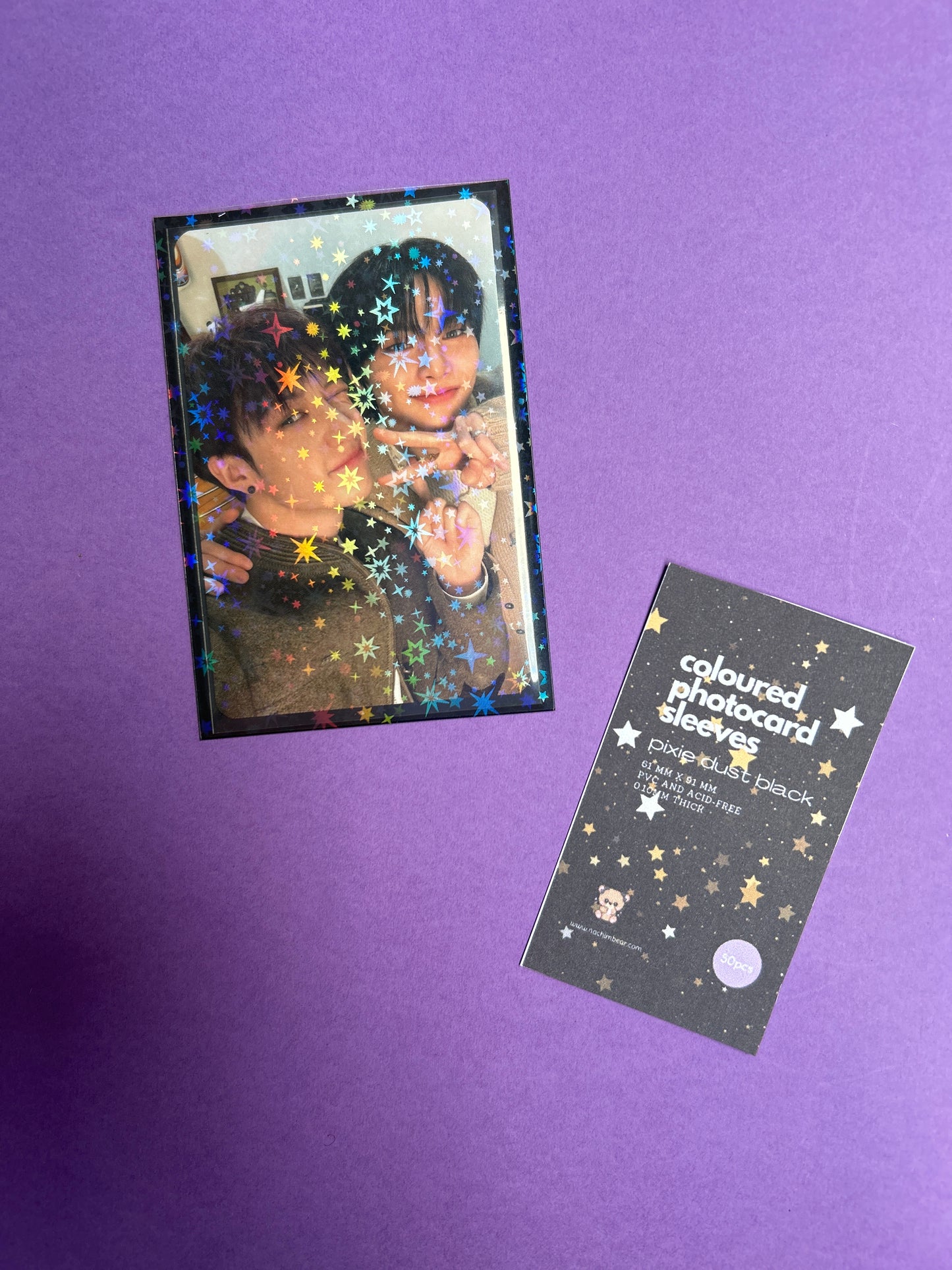 Pixie Dust Black Photocard Sleeves