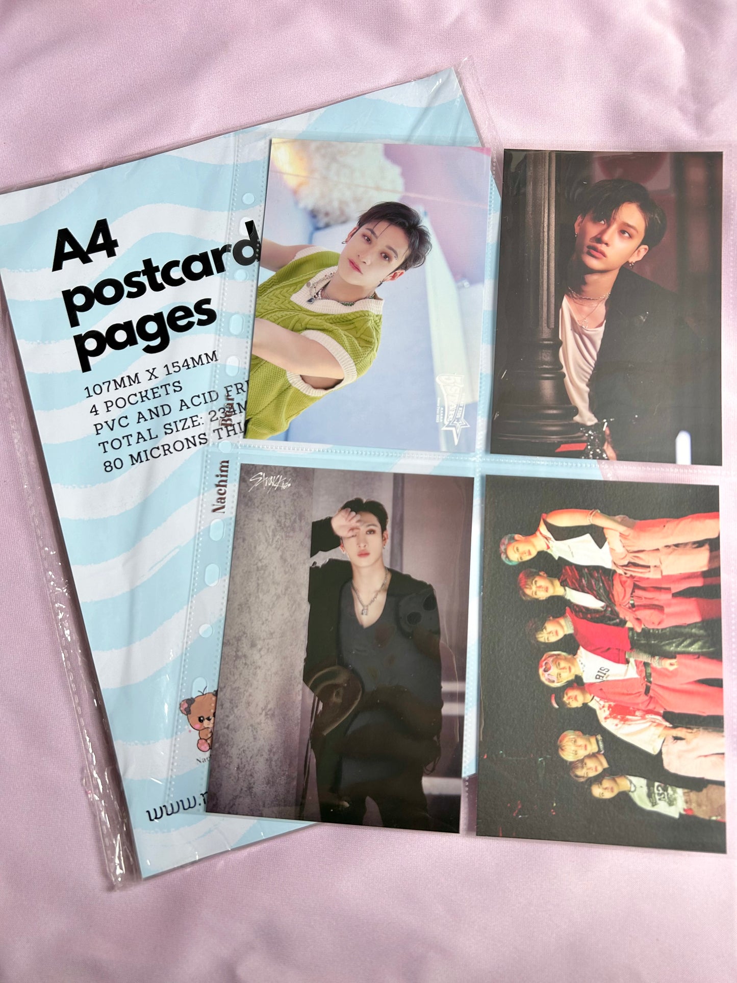 A4 Postcard Binder Pages