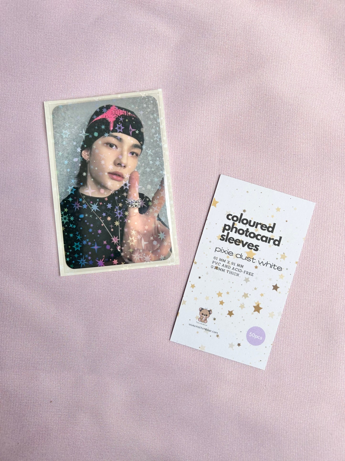 Pixie Dust White Photocard Sleeves