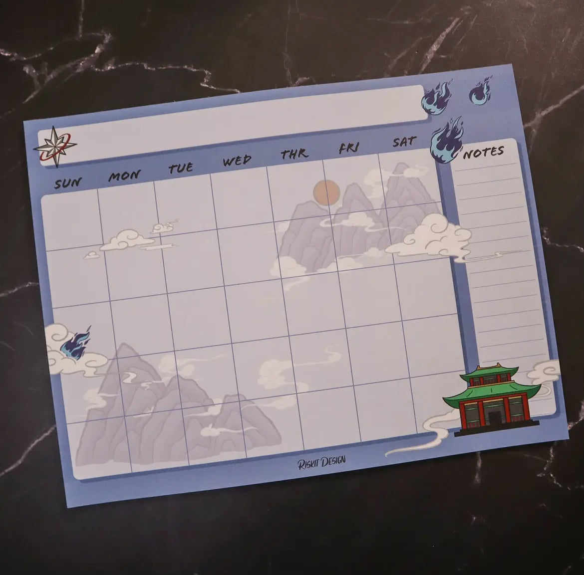 Noisy Month Planner Notepad