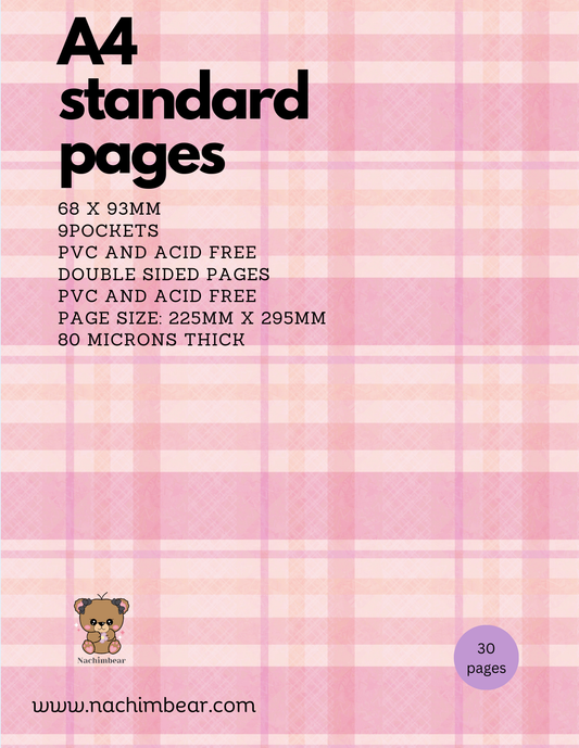 [PRE-ORDER] A4 Double Sided Standard Binder Pages