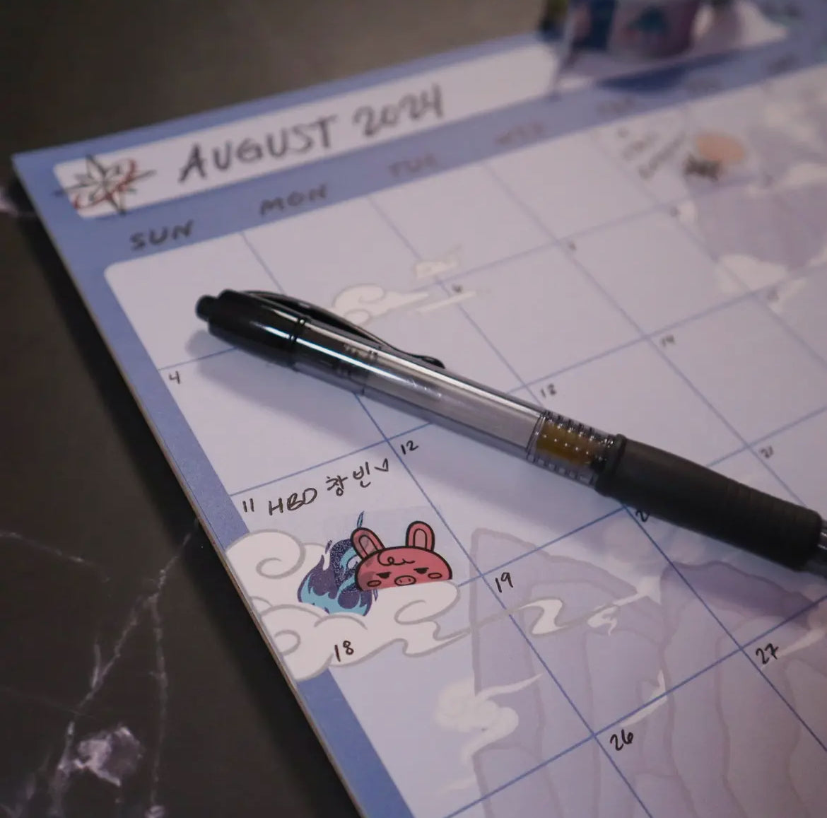 Noisy Month Planner Notepad