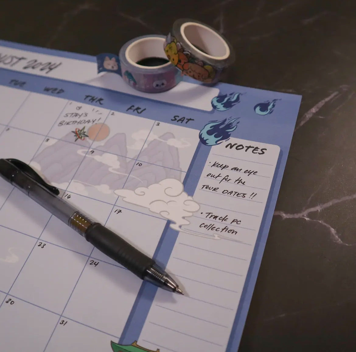 Noisy Month Planner Notepad