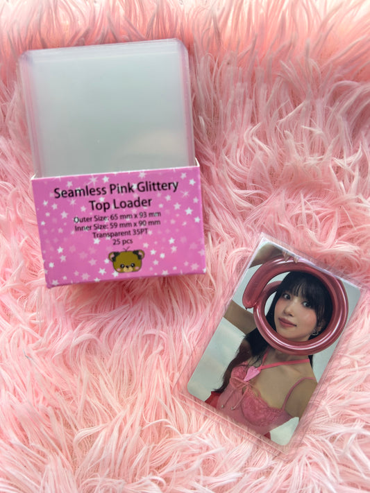 Seamless Pink Glittery Top Loader