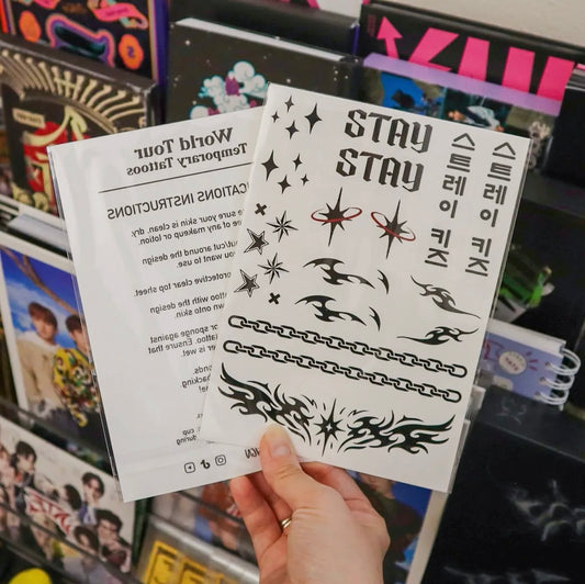 World Tour Temporary Tattoos