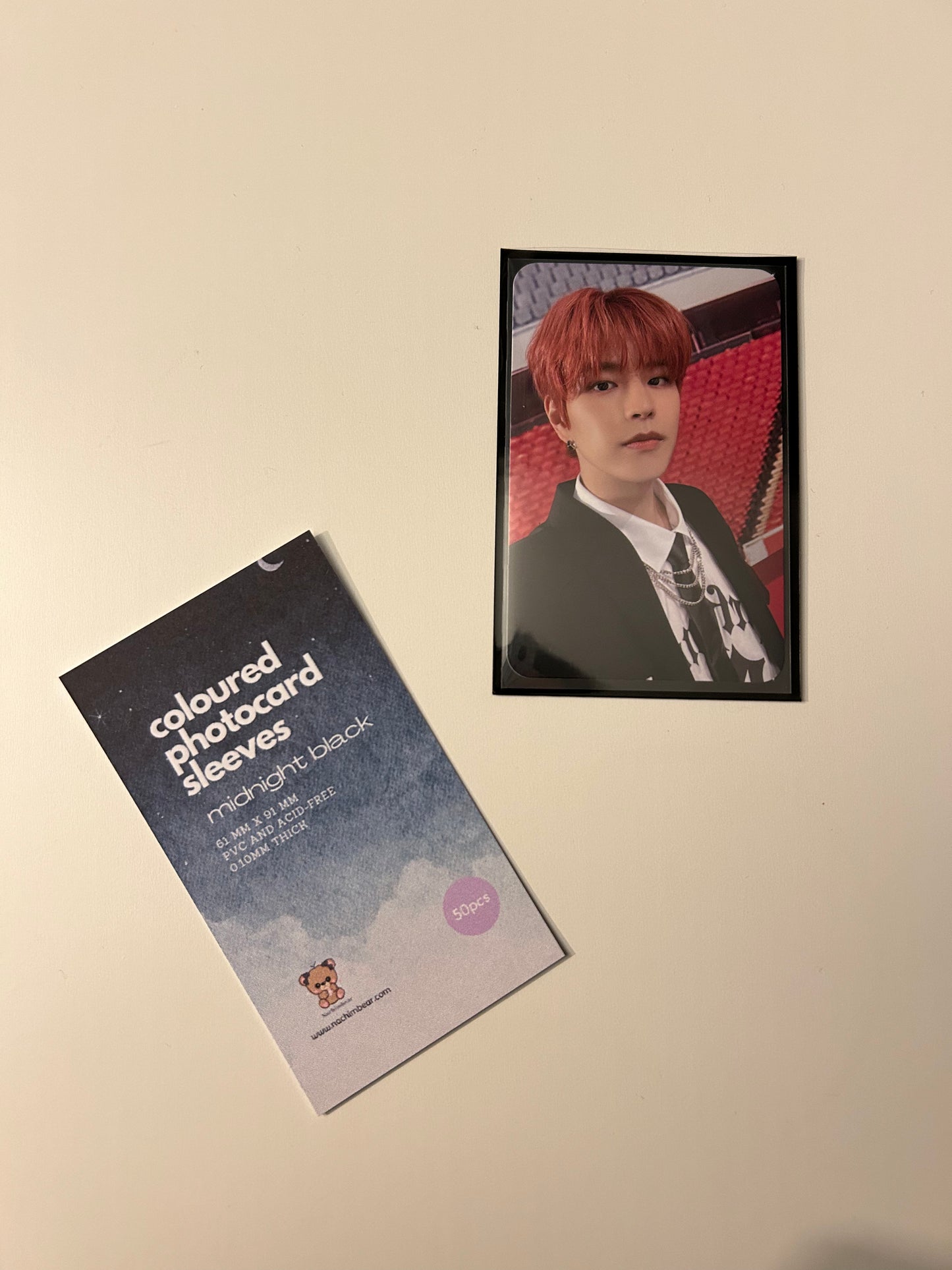 Midnight Black Photocard Sleeves