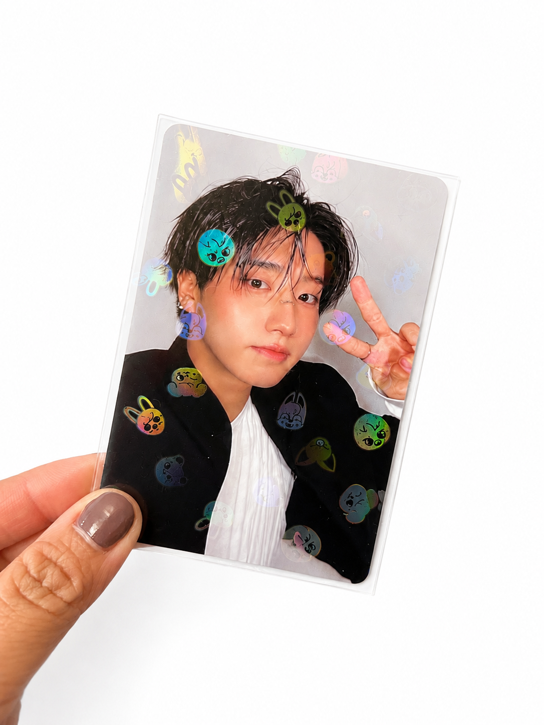 Holographic SKZOO Photocard Sleeves 58x89mm | NachimBear