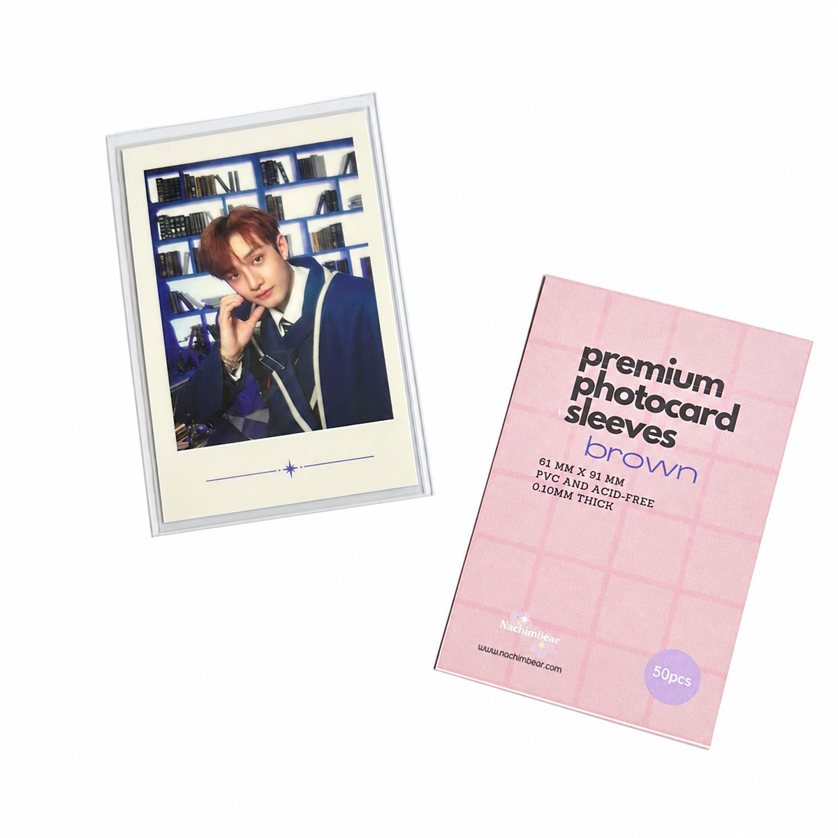 Premium Photocard Sleeves - Brown