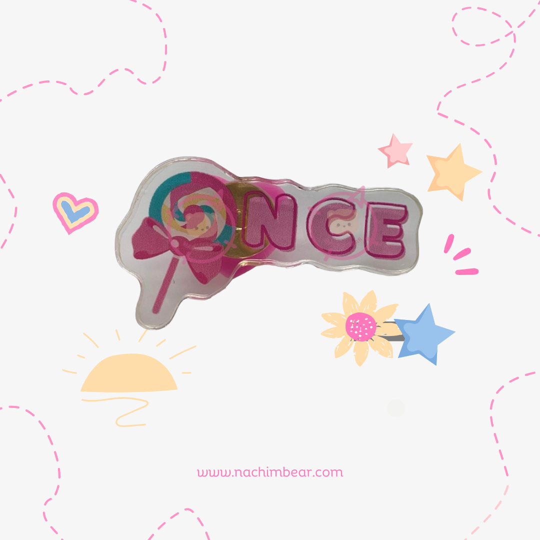 Twice Once Acrylic Pin